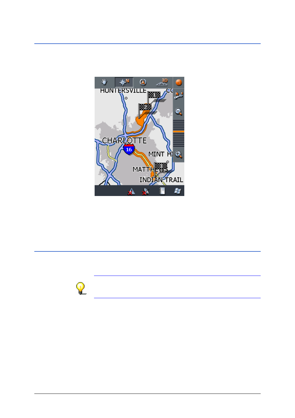 4 displaying the route on the map, 5 simulating the route | Easy PocketNAV.com 5 User Manual | Page 82 / 135