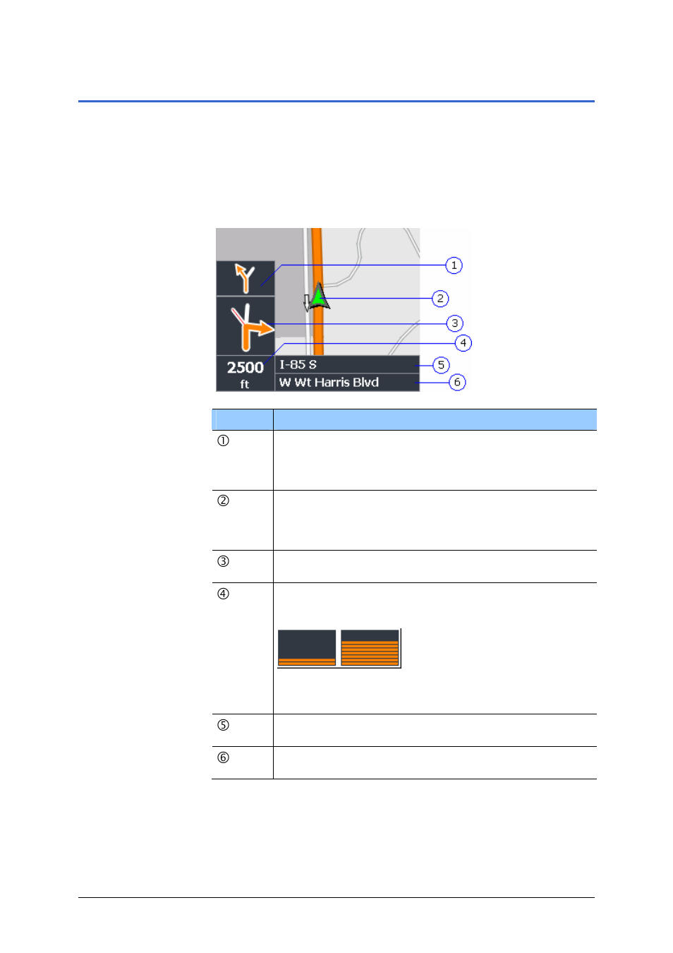3 representation of the map in navigation mode | Easy PocketNAV.com 5 User Manual | Page 98 / 135