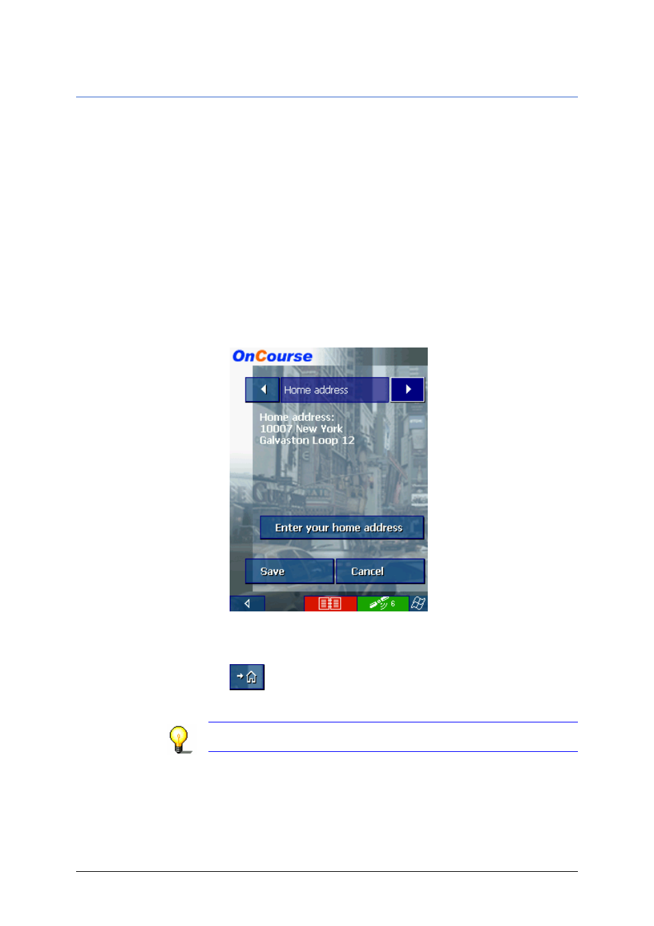 Save and use your home address, 7 save and use your home address | Easy PocketNAV.com 4 User Manual | Page 45 / 115