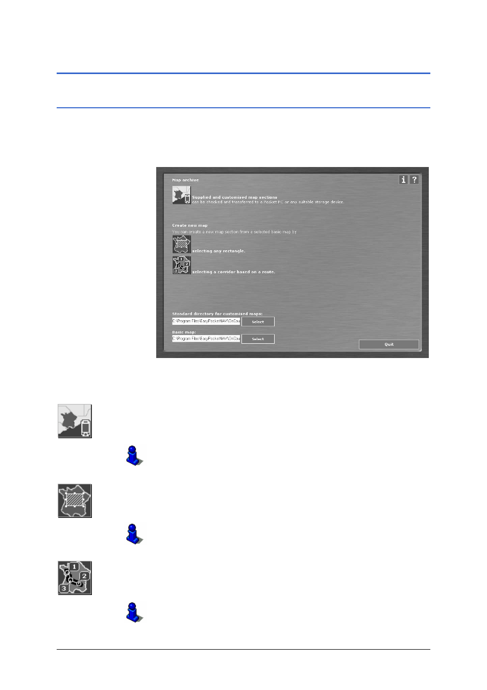User’s interface and basic functionality, Starting mapexport, 2 user’s interface and basic functionality | Starting, Mapexport, 1 starting mapexport | Easy PocketNAV.com 4 User Manual | Page 73 / 115
