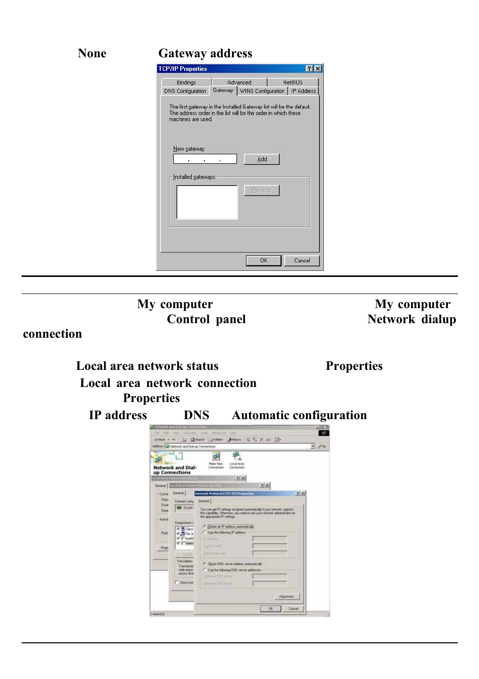 Select “ none ” for the “ gateway address ” field | Encore electronic ENHWI-G User Manual | Page 15 / 55