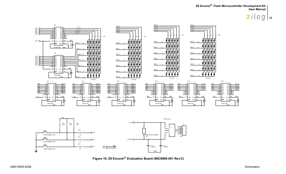 Flash microcontroller development kit user manual | Encore electronic Zilog Z8ENCORE000ZCO User Manual | Page 35 / 43