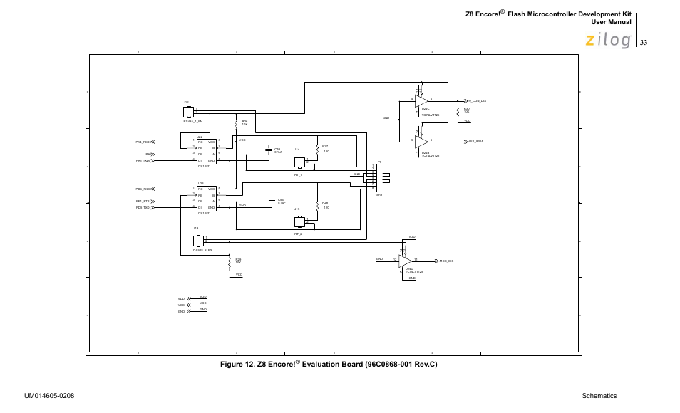 Figure 12. z8 encore, Flash microcontroller development kit user manual | Encore electronic Zilog Z8ENCORE000ZCO User Manual | Page 37 / 43