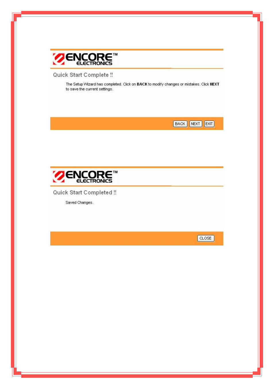 4 finishing the wizard | Encore electronic ENDSL-A2+WIG2 User Manual | Page 37 / 84