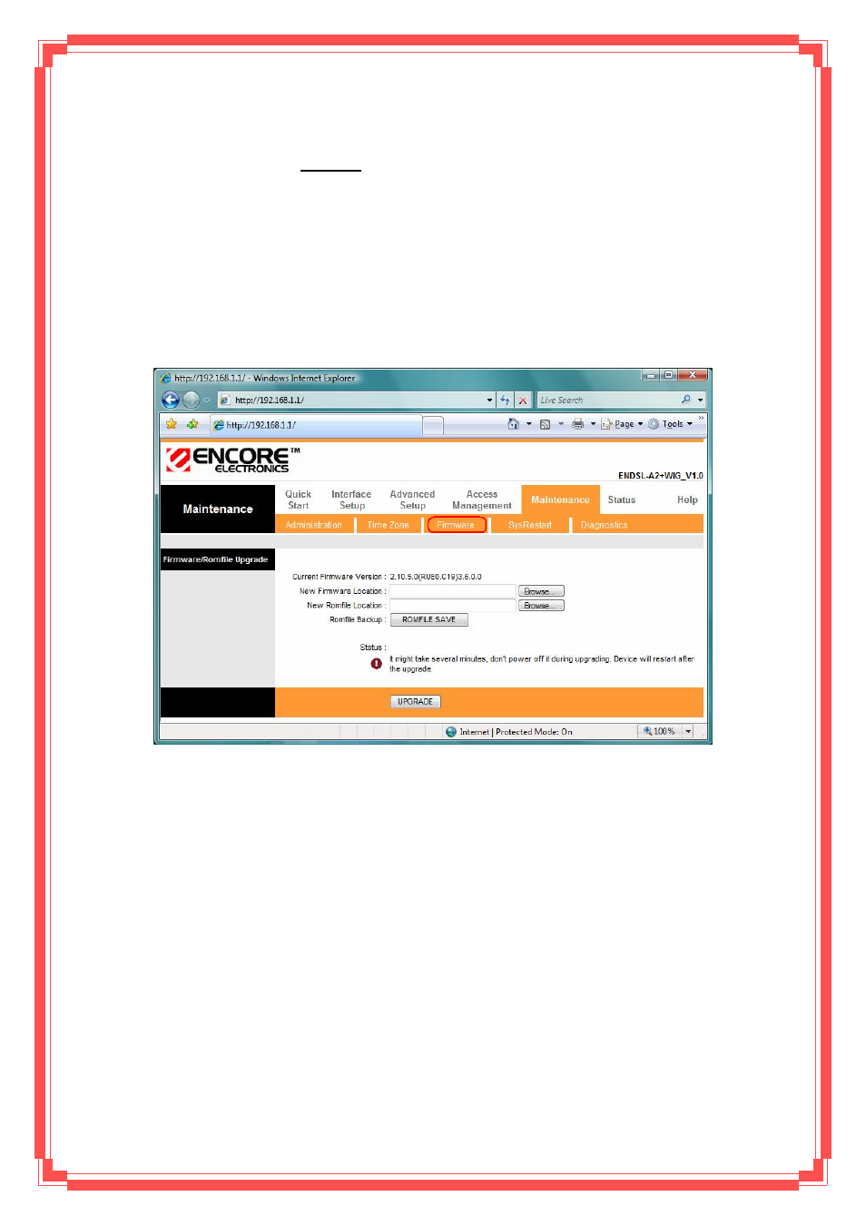 5 diagnostic | Encore electronic ENDSL-A2+WIG2 User Manual | Page 74 / 84