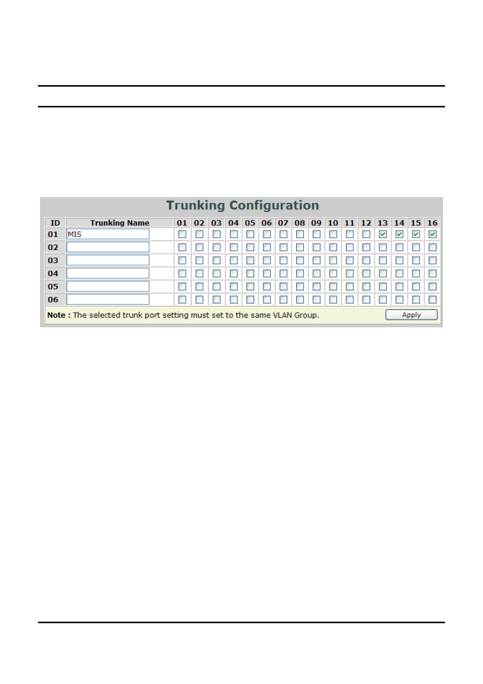 Trunk setting | Encore electronic ENMGS-16+2 User Manual | Page 48 / 60