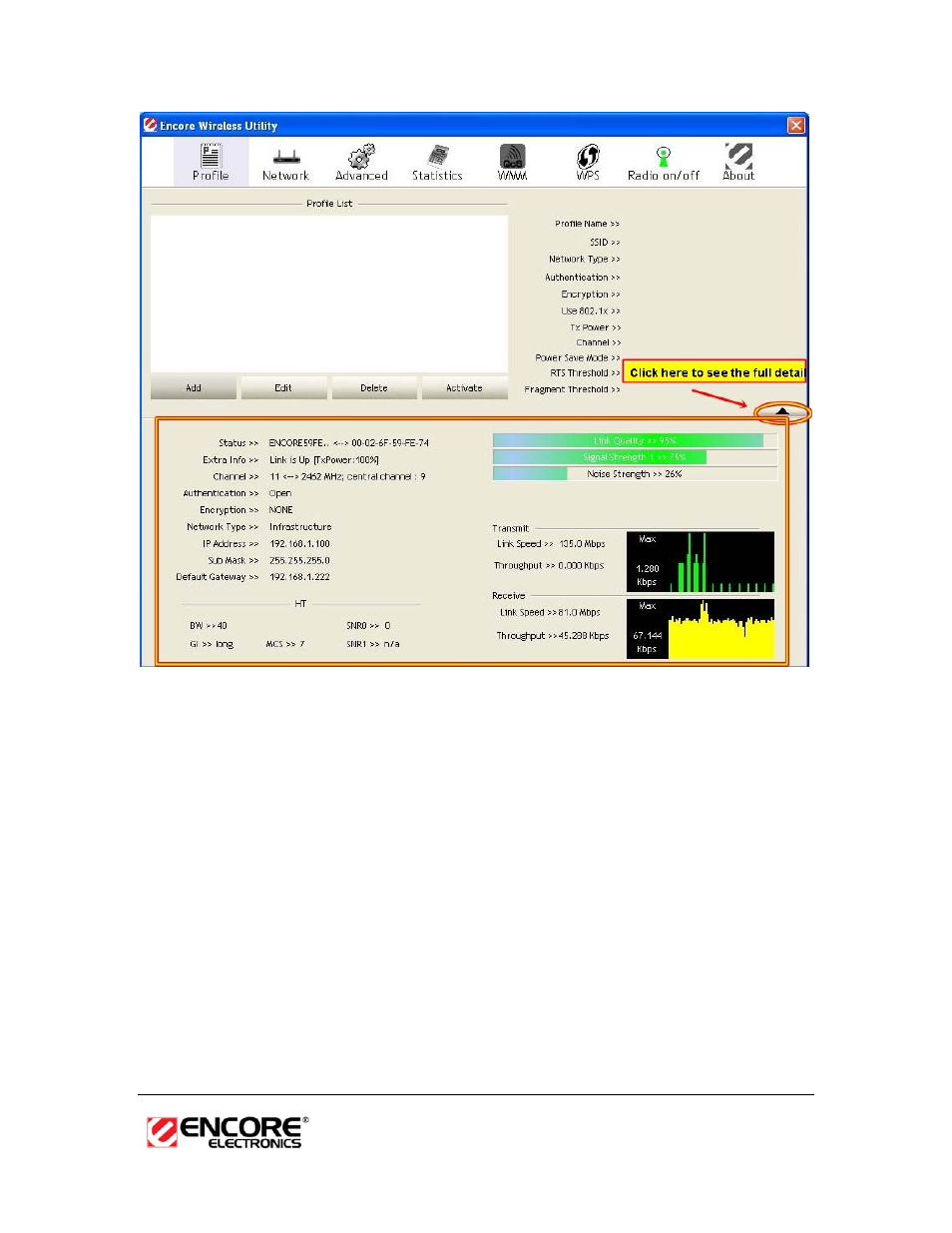 Profiles, Infrastructure mode, Rofiles | Nfrastructure | Encore electronic ENUWI-N3 User Manual | Page 13 / 59
