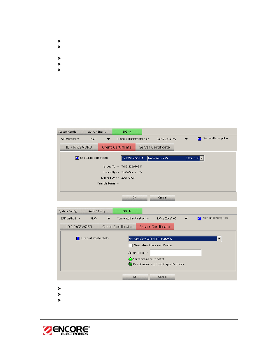 1x ca server | Encore electronic ENUWI-N3 User Manual | Page 21 / 59