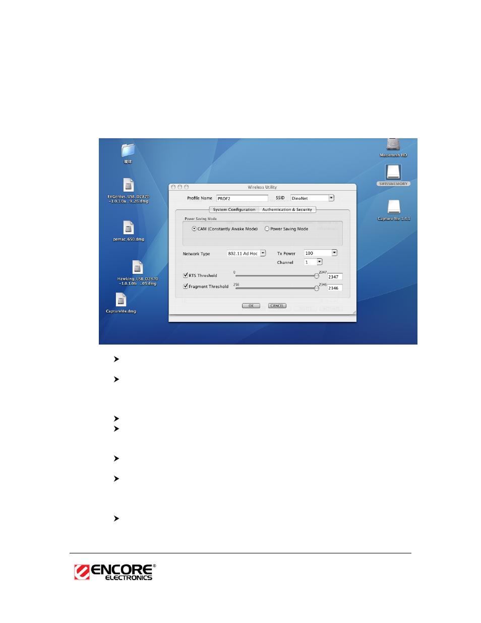 Ad-hoc mode | Encore electronic ENUWI-N3 User Manual | Page 37 / 59