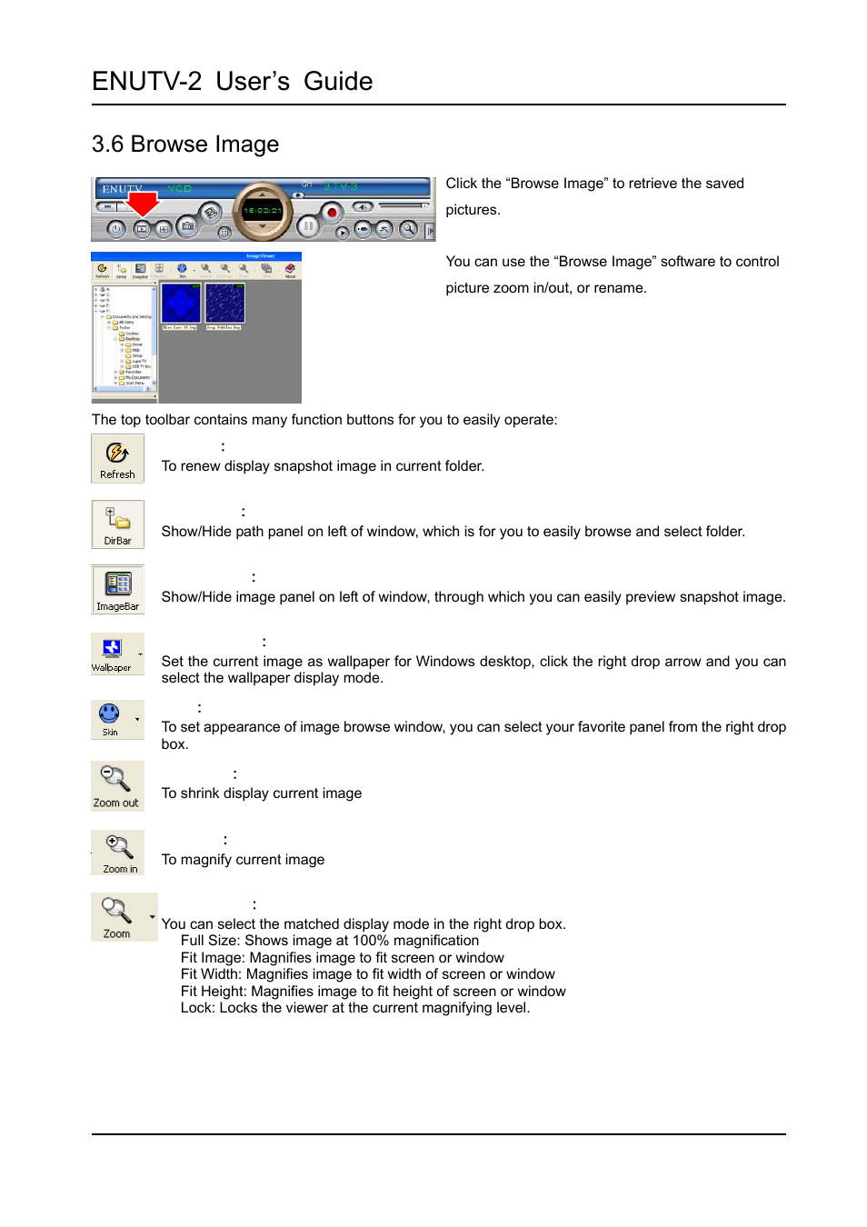 6 browse image, Enutv-2 user’s guide | Encore electronic ENUTV-2 User Manual | Page 16 / 21