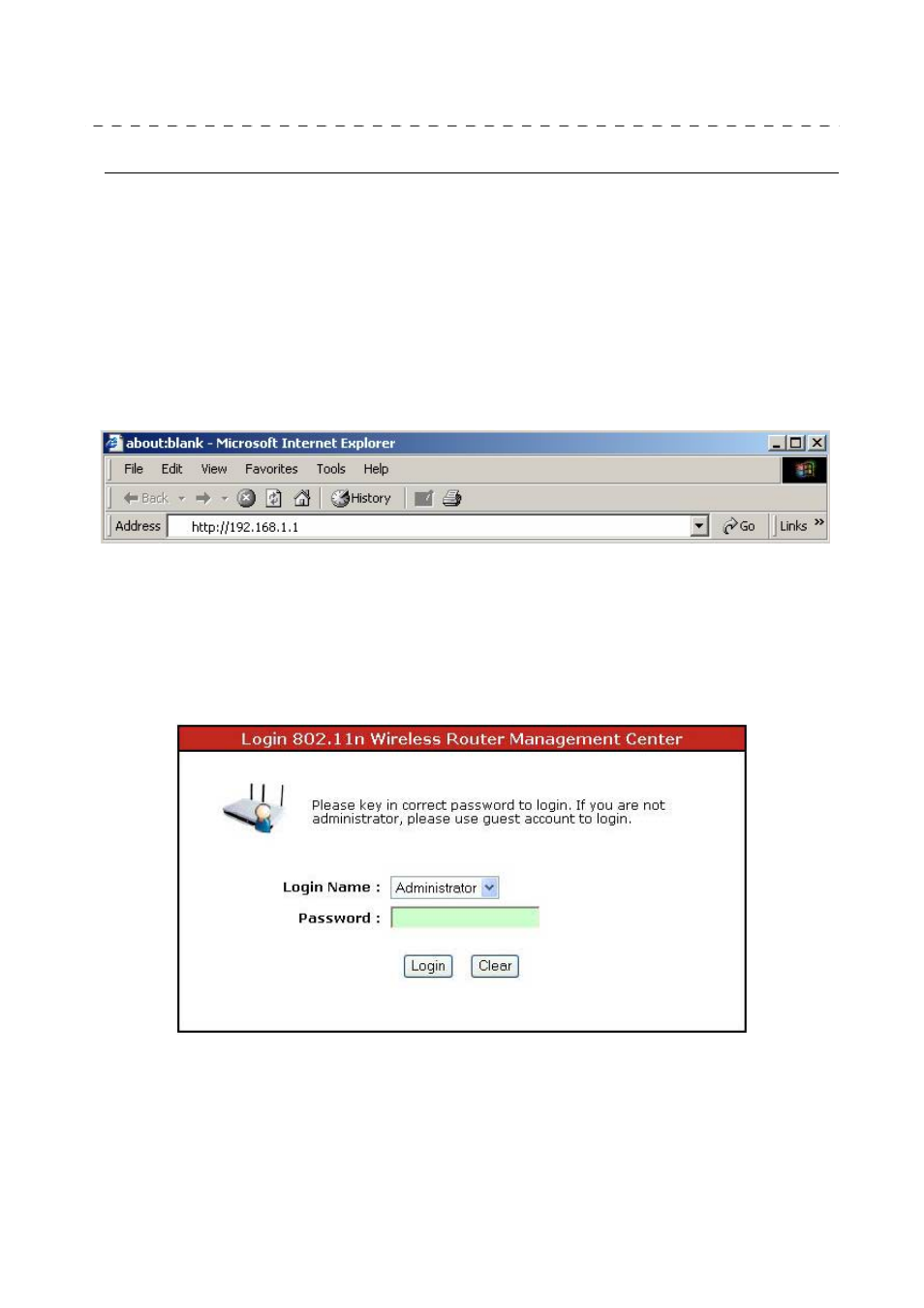 Management, Wireless router configuration setup | Encore electronic 802.11n User Manual | Page 11 / 52