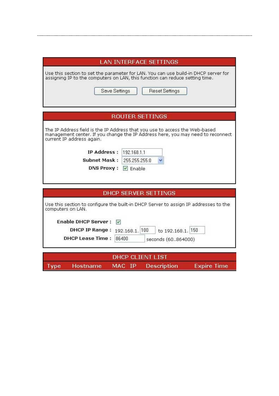 Lan interface setup | Encore electronic 802.11n User Manual | Page 17 / 52