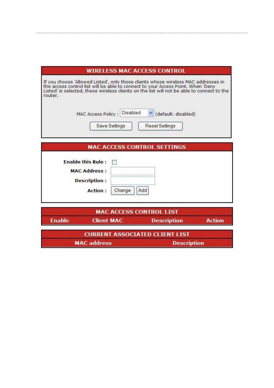 Access control | Encore electronic 802.11n User Manual | Page 27 / 52