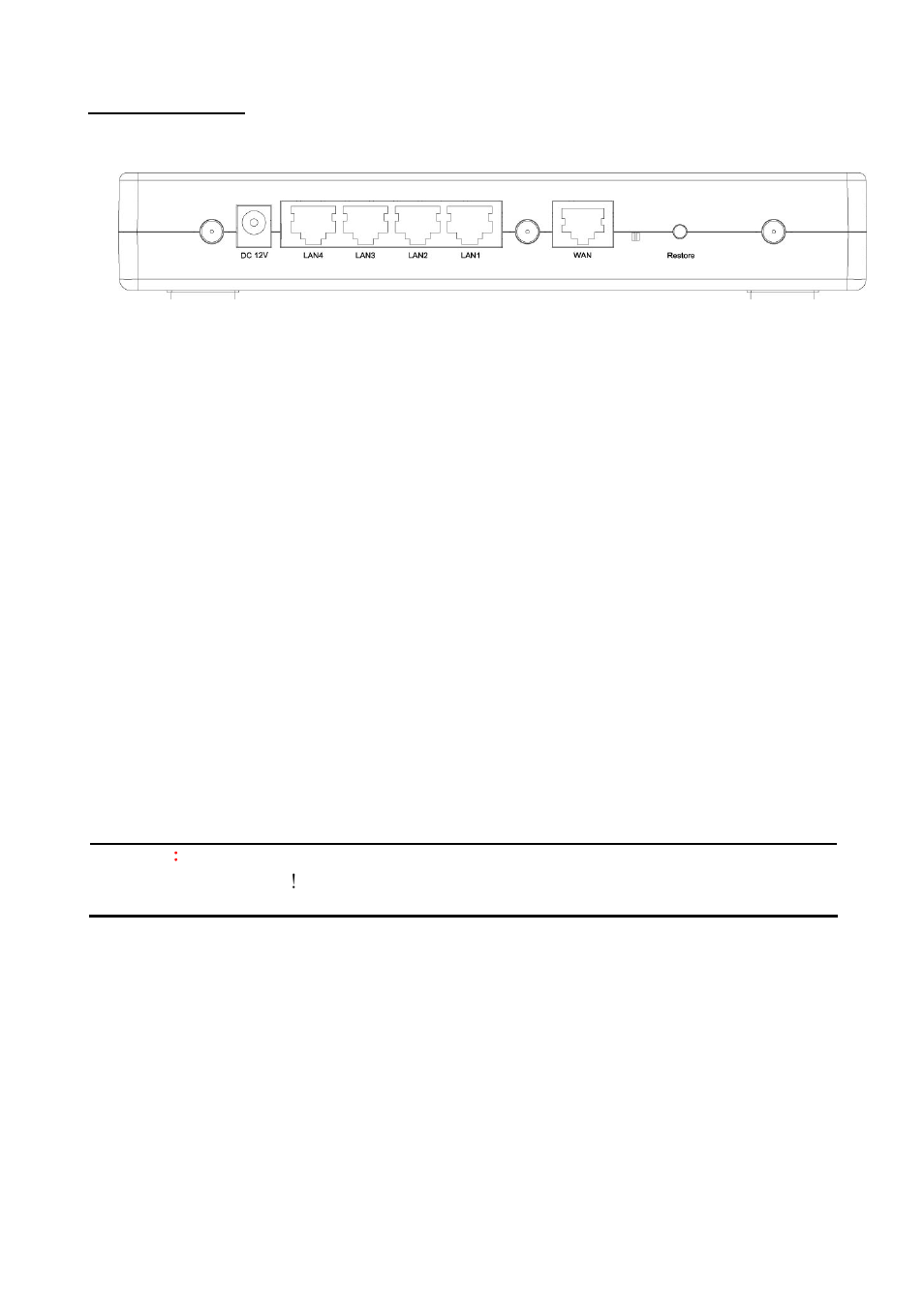 The rear panel, Power connection, Restore default button | Encore electronic 802.11n User Manual | Page 8 / 52