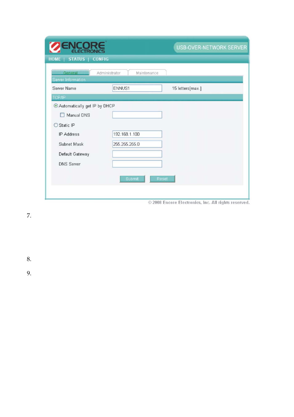 Encore electronic ENNUS1 User Manual | Page 8 / 30