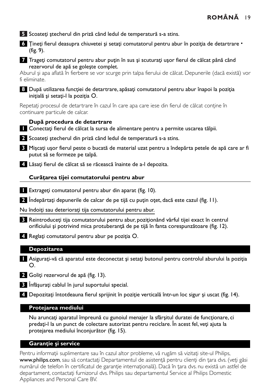 Philips GC1010 User Manual | Page 19 / 92