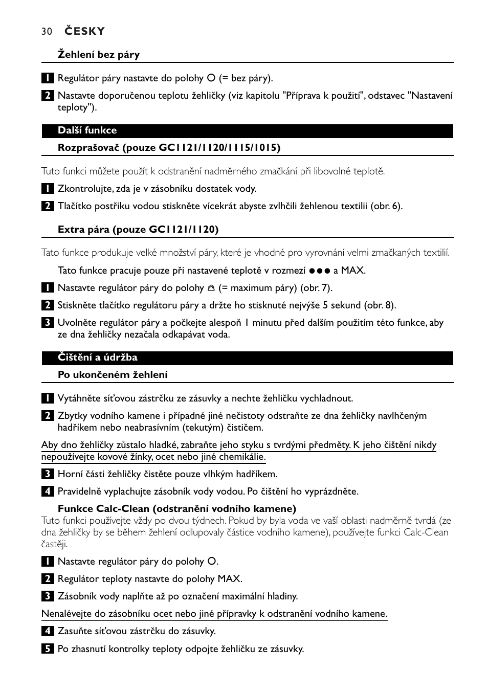 Philips GC1010 User Manual | Page 30 / 92