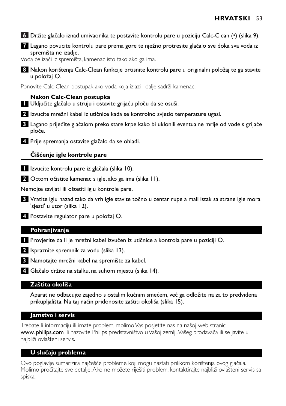 Philips GC1010 User Manual | Page 53 / 92