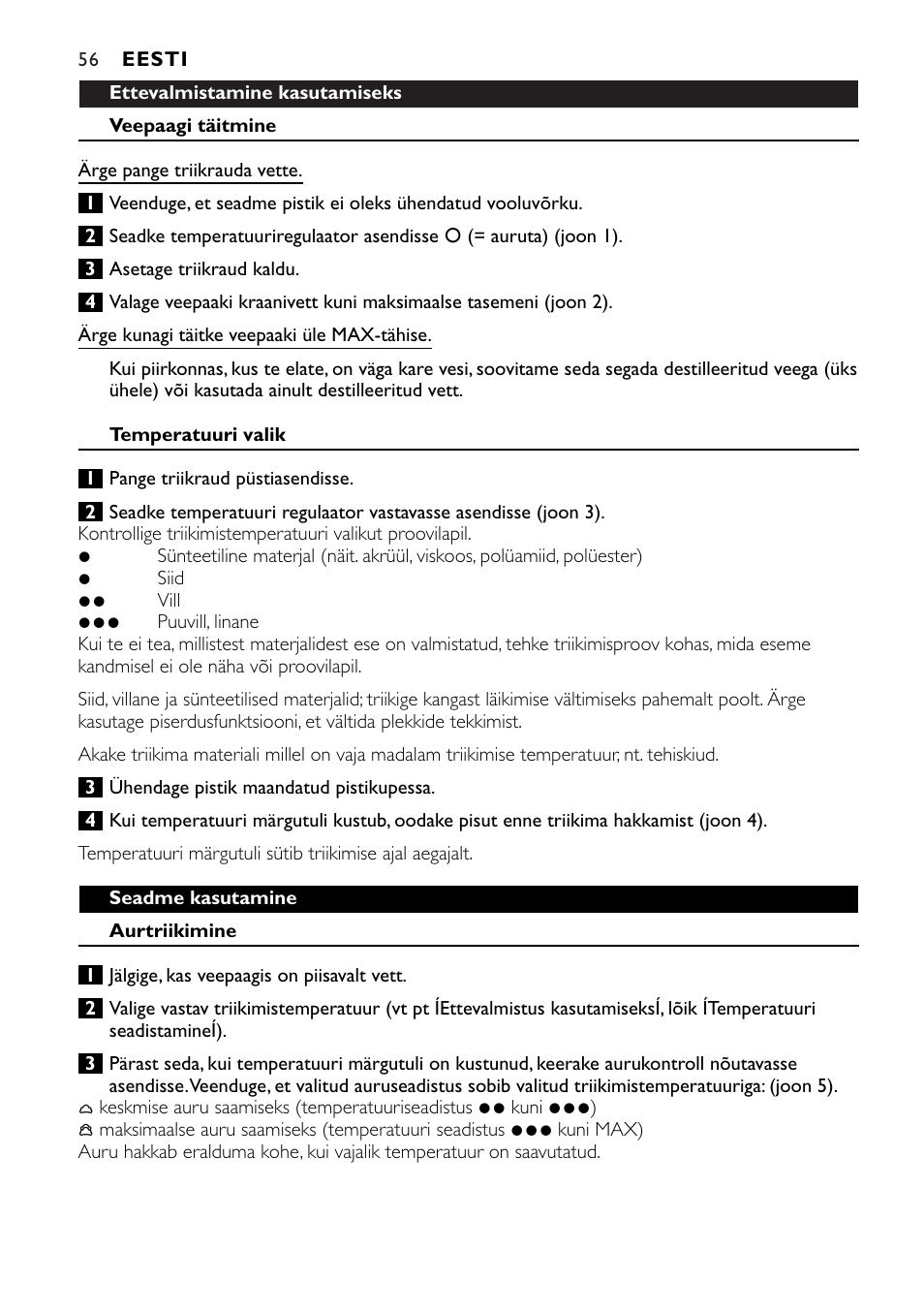 Philips GC1010 User Manual | Page 56 / 92