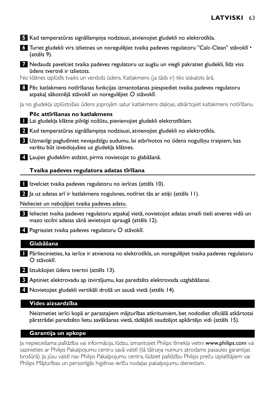 Philips GC1010 User Manual | Page 63 / 92