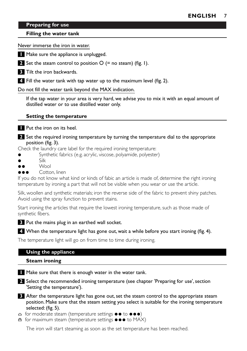 Philips GC1010 User Manual | Page 7 / 92