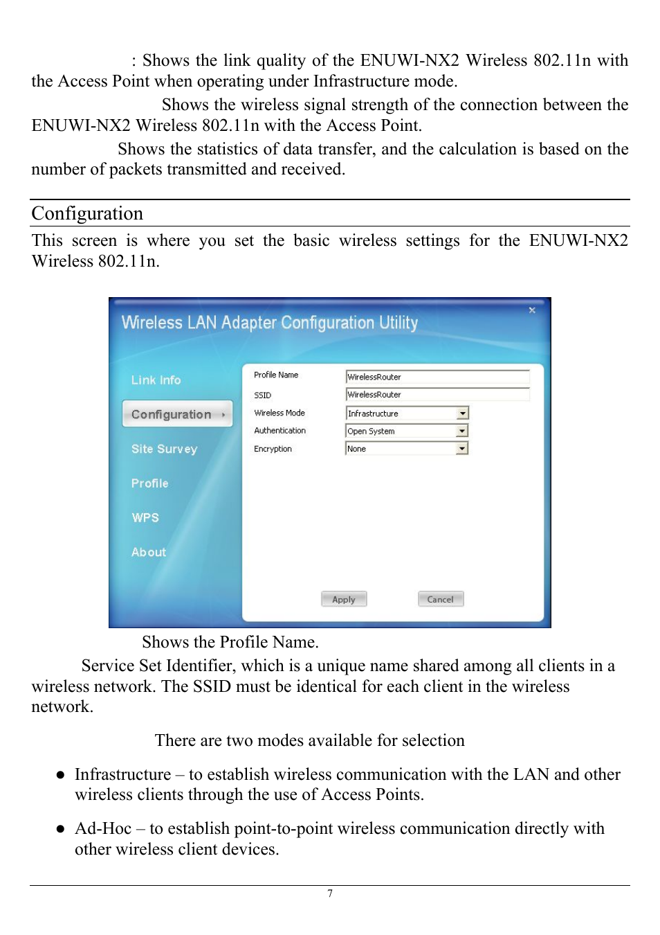 Configuration | Encore electronic ENUWI-NX2 User Manual | Page 13 / 24