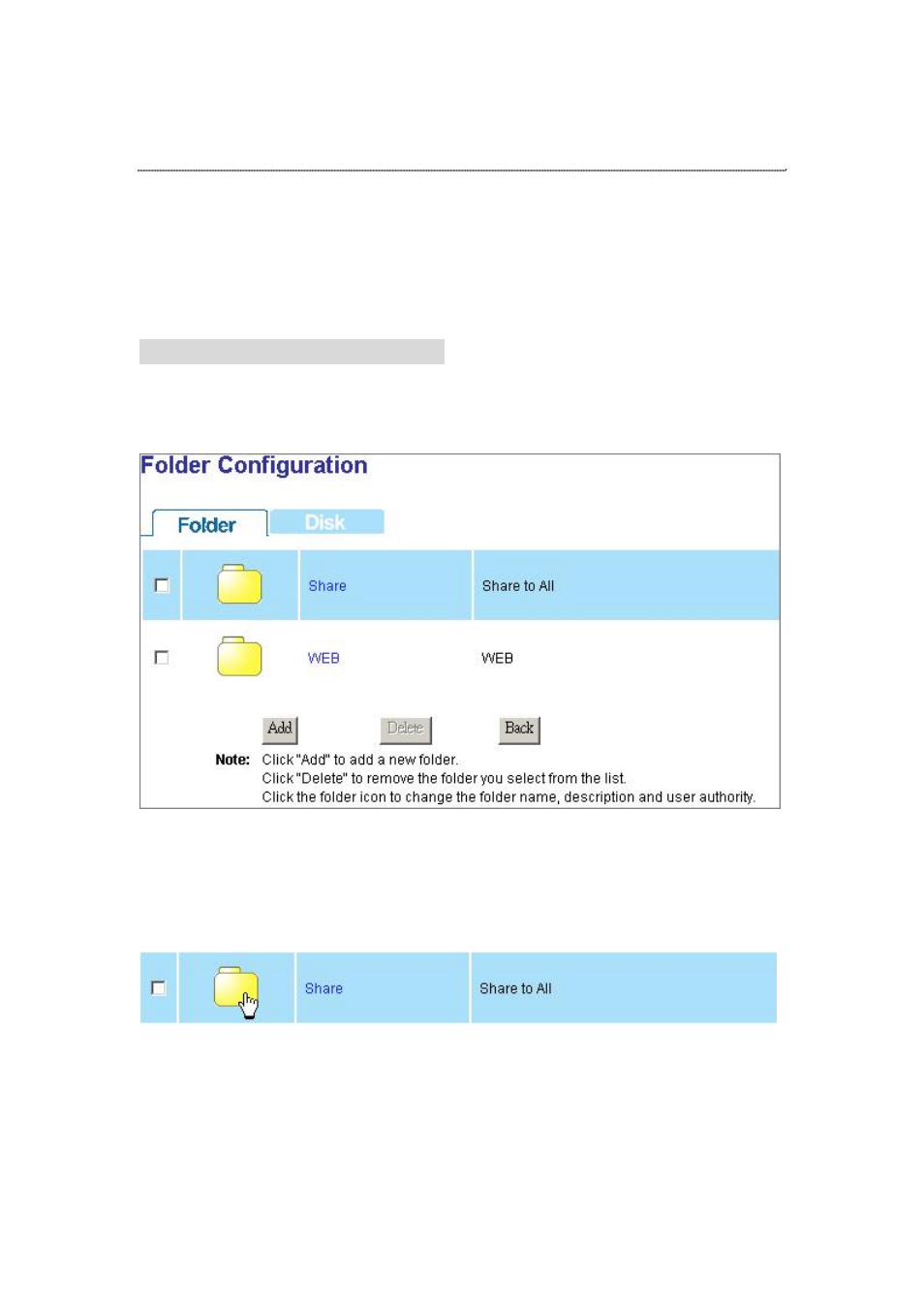 Disk, Folder- folder configuration, To configure folder properties | Encore electronic ENNHD-1GS User Manual | Page 28 / 64