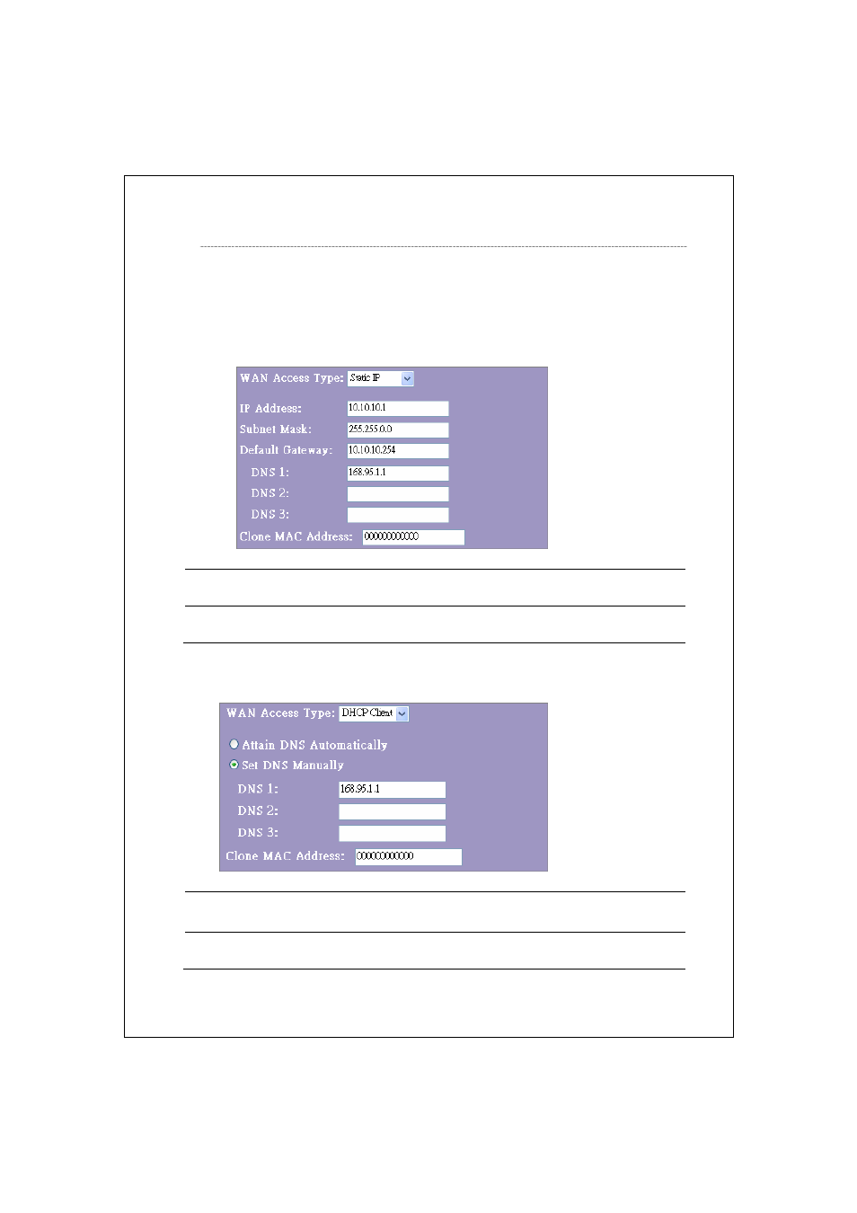 Wan interface setup, Static ip mode | Encore electronic ENHWI-G2 User Manual | Page 31 / 51