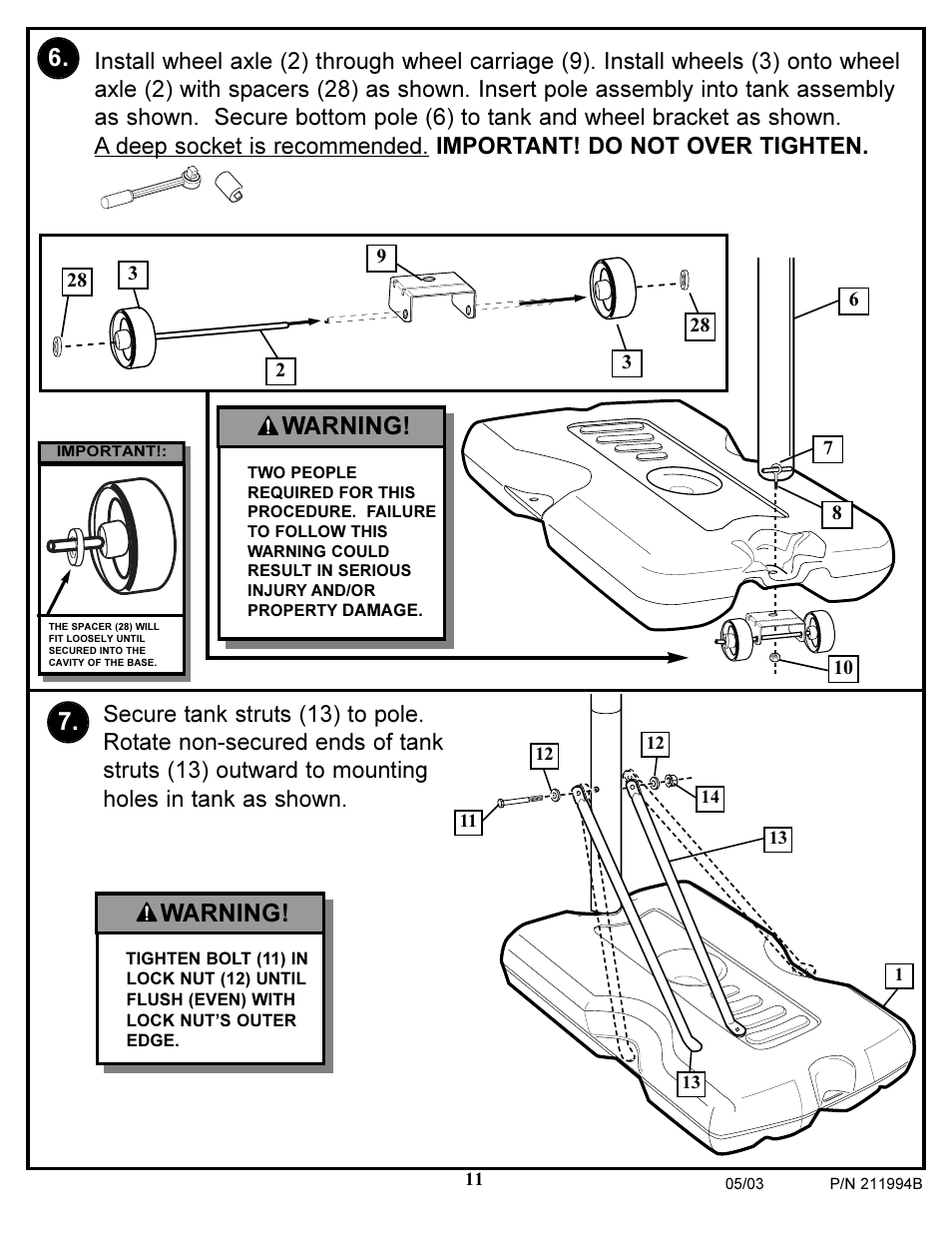 Warning | Huffy MQX-2150 User Manual | Page 11 / 18