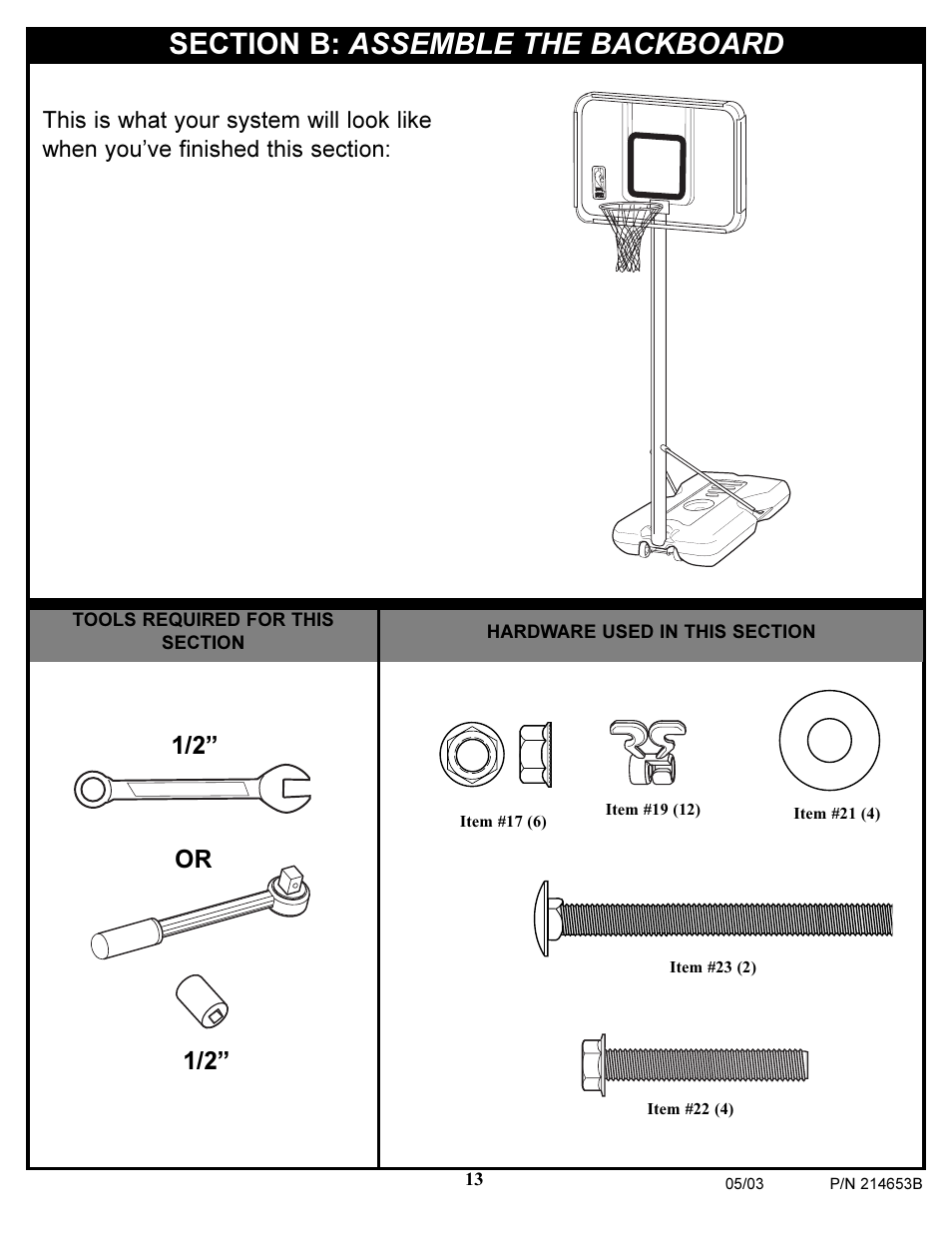1/2” or | Huffy 1310 User Manual | Page 13 / 24