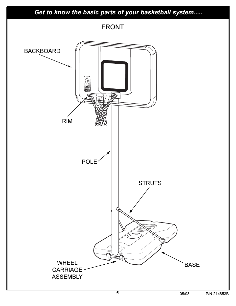 Front | Huffy 1310 User Manual | Page 5 / 24