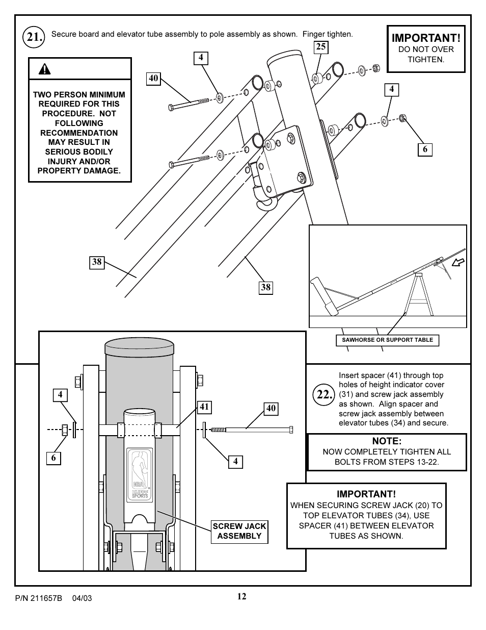 Warning, Important | Huffy RC3200 User Manual | Page 12 / 16