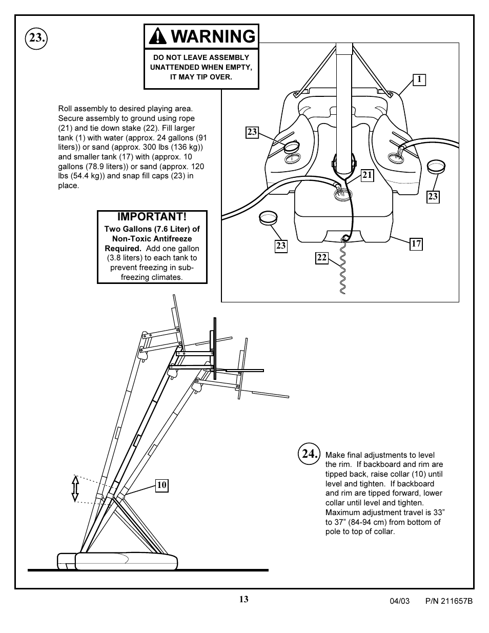 Warning | Huffy RC3200 User Manual | Page 13 / 16