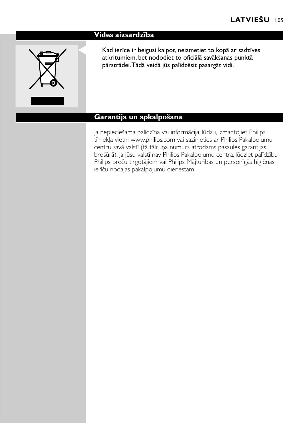 Philips GC2105 User Manual | Page 105 / 154