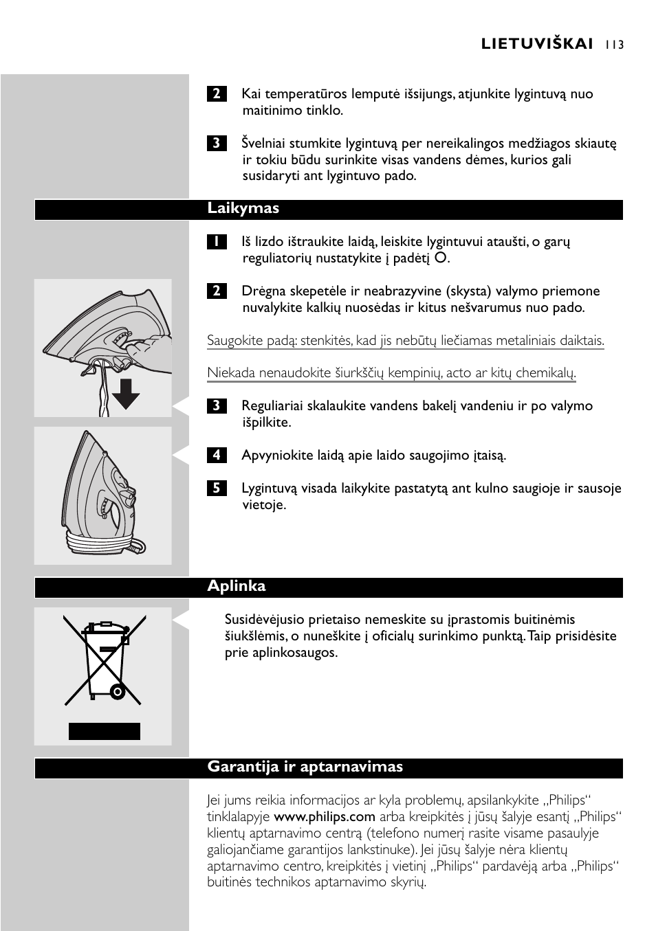 Philips GC2105 User Manual | Page 113 / 154