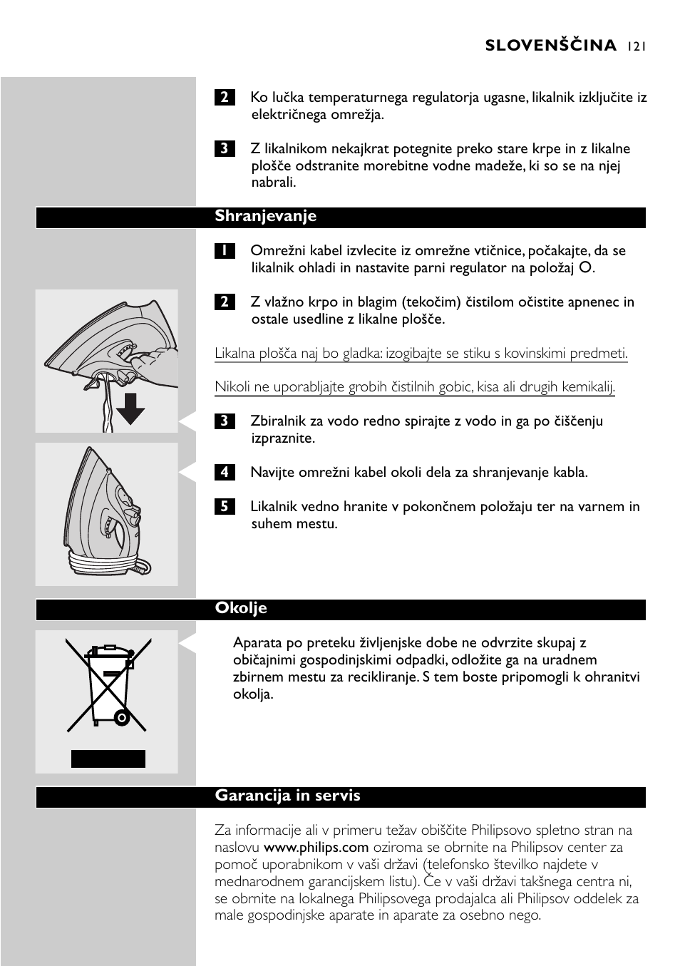Philips GC2105 User Manual | Page 121 / 154