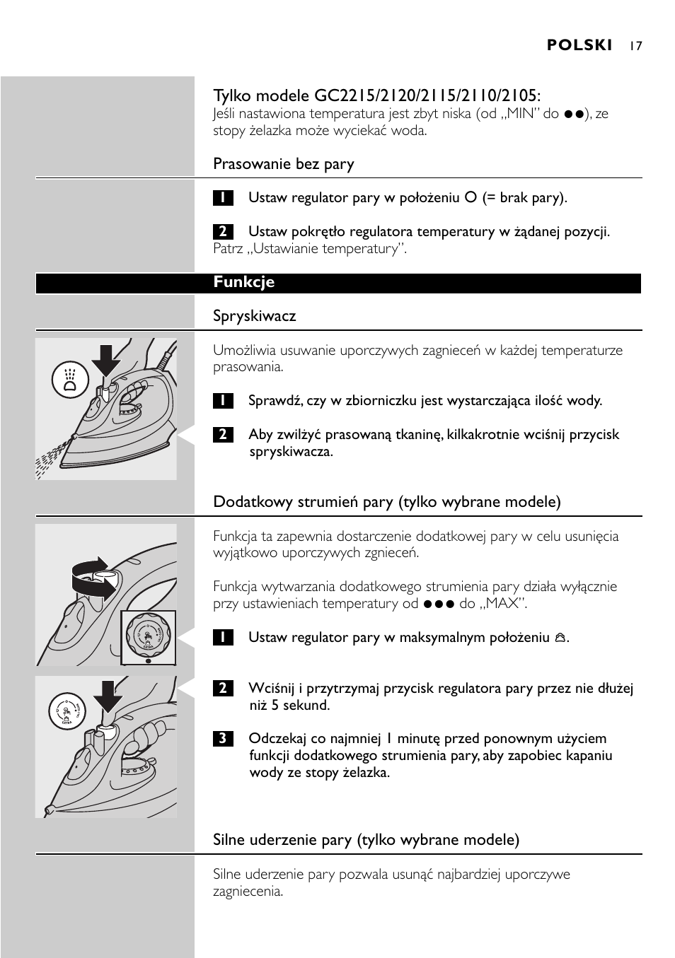 Philips GC2105 User Manual | Page 17 / 154