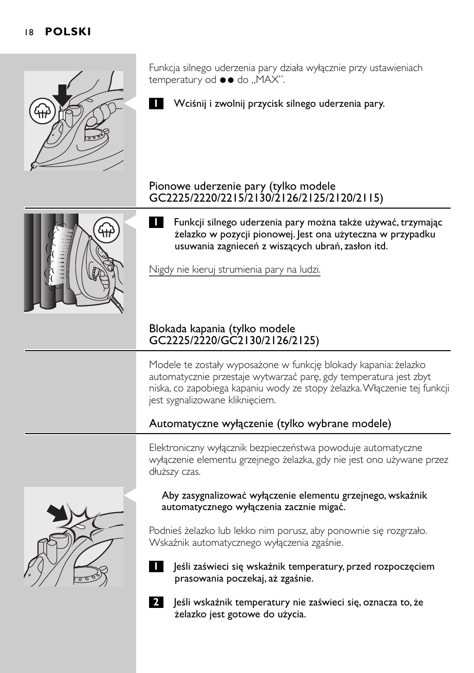 Philips GC2105 User Manual | Page 18 / 154