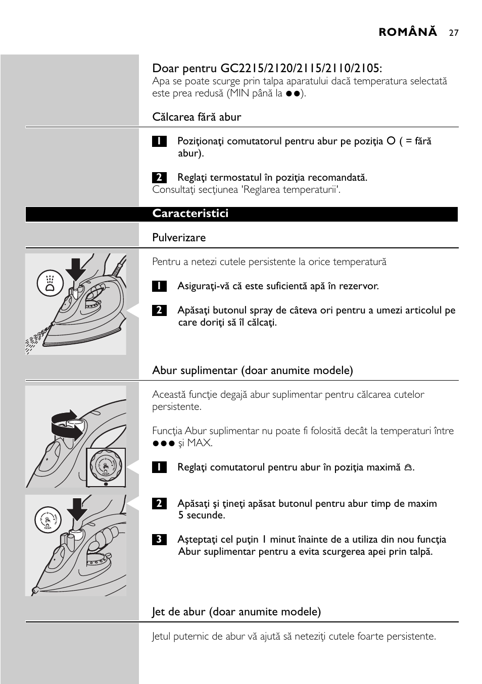 Philips GC2105 User Manual | Page 27 / 154