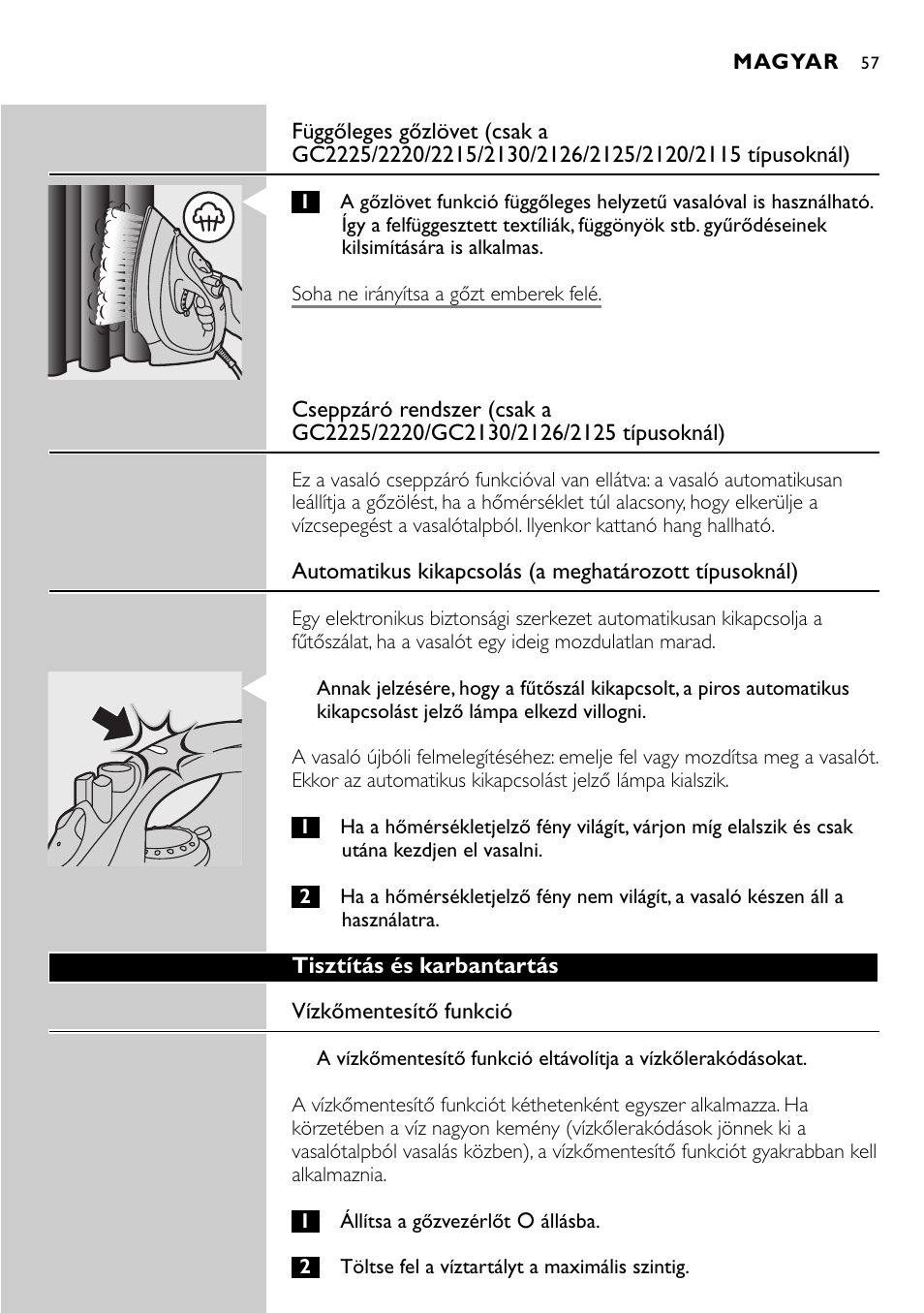 Philips GC2105 User Manual | Page 57 / 154
