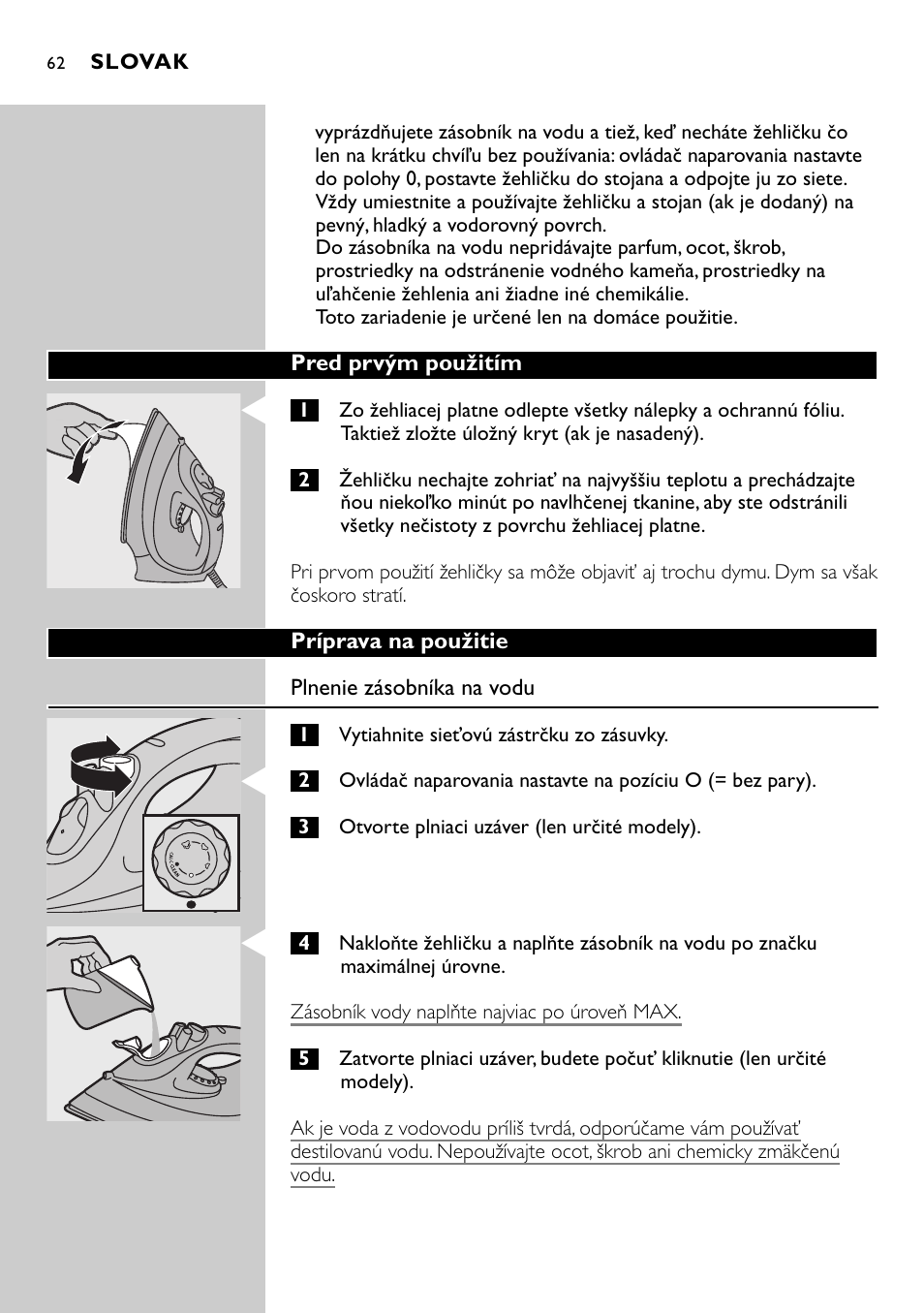 Philips GC2105 User Manual | Page 62 / 154