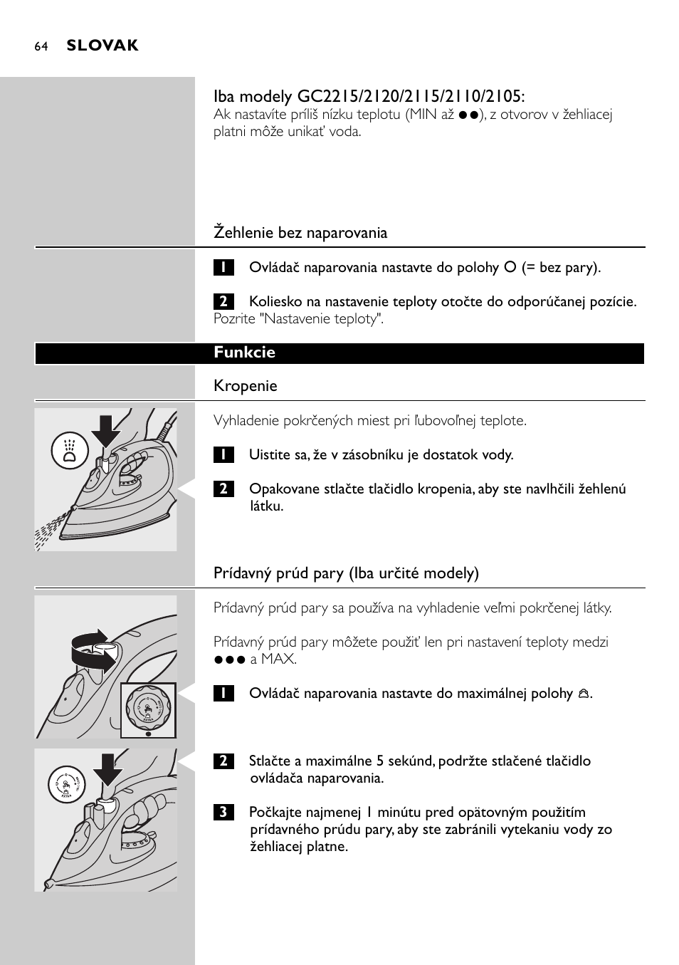 Philips GC2105 User Manual | Page 64 / 154