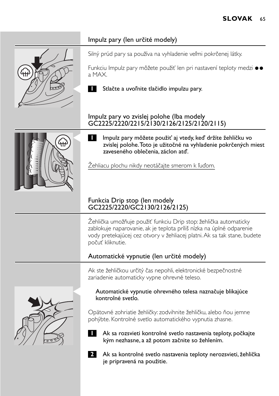 Philips GC2105 User Manual | Page 65 / 154