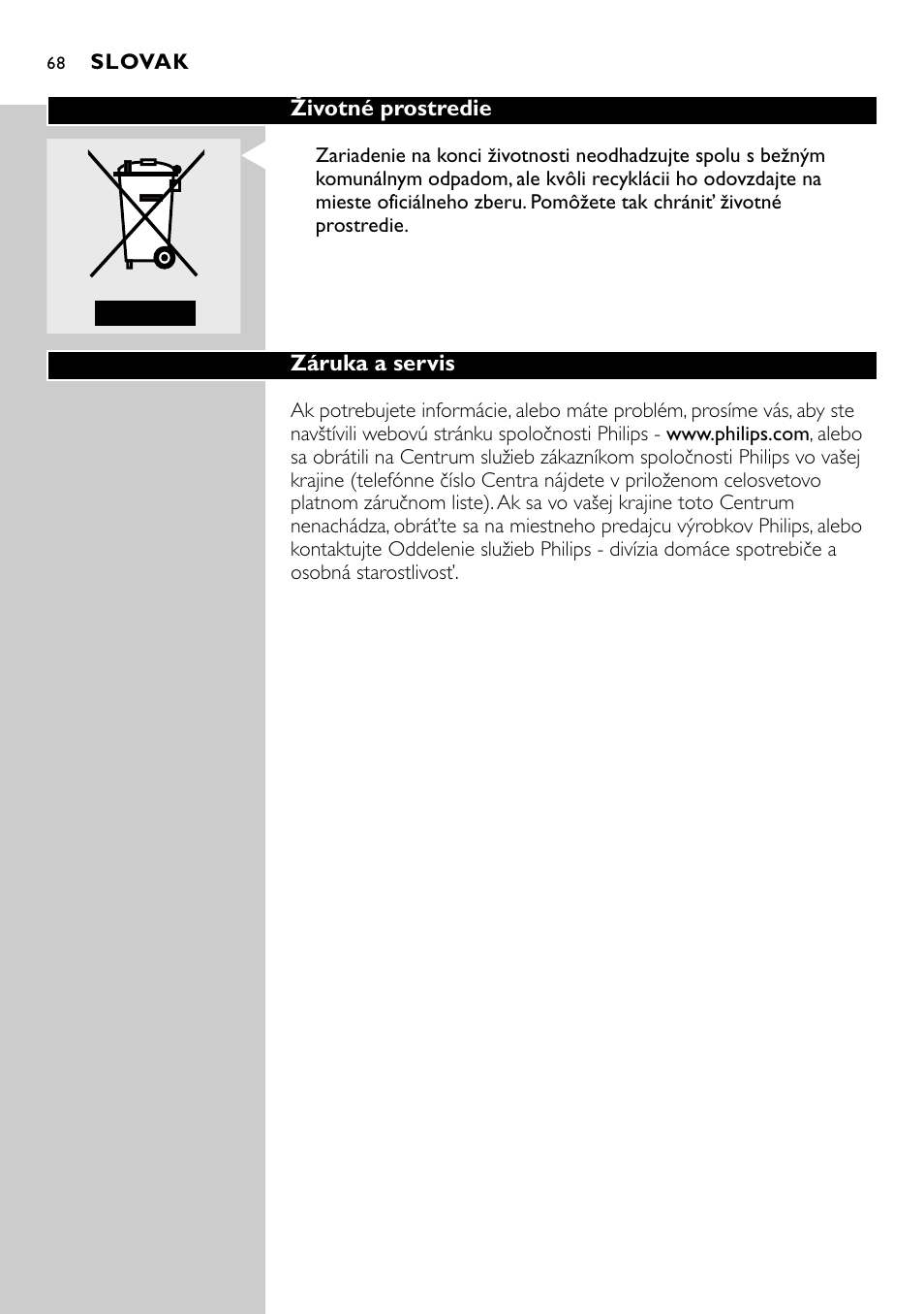 Philips GC2105 User Manual | Page 68 / 154