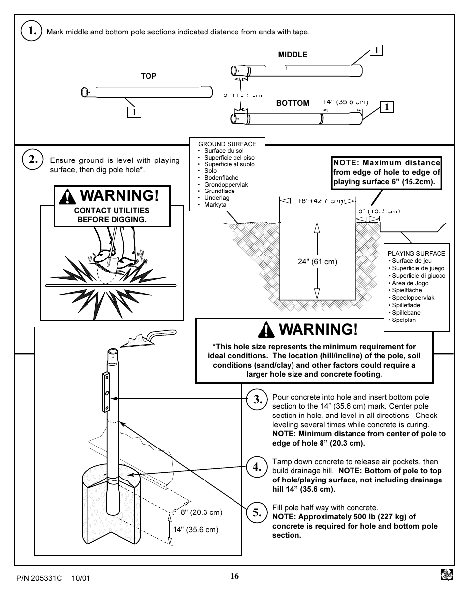 Warning | Huffy SKM 1030 User Manual | Page 16 / 35