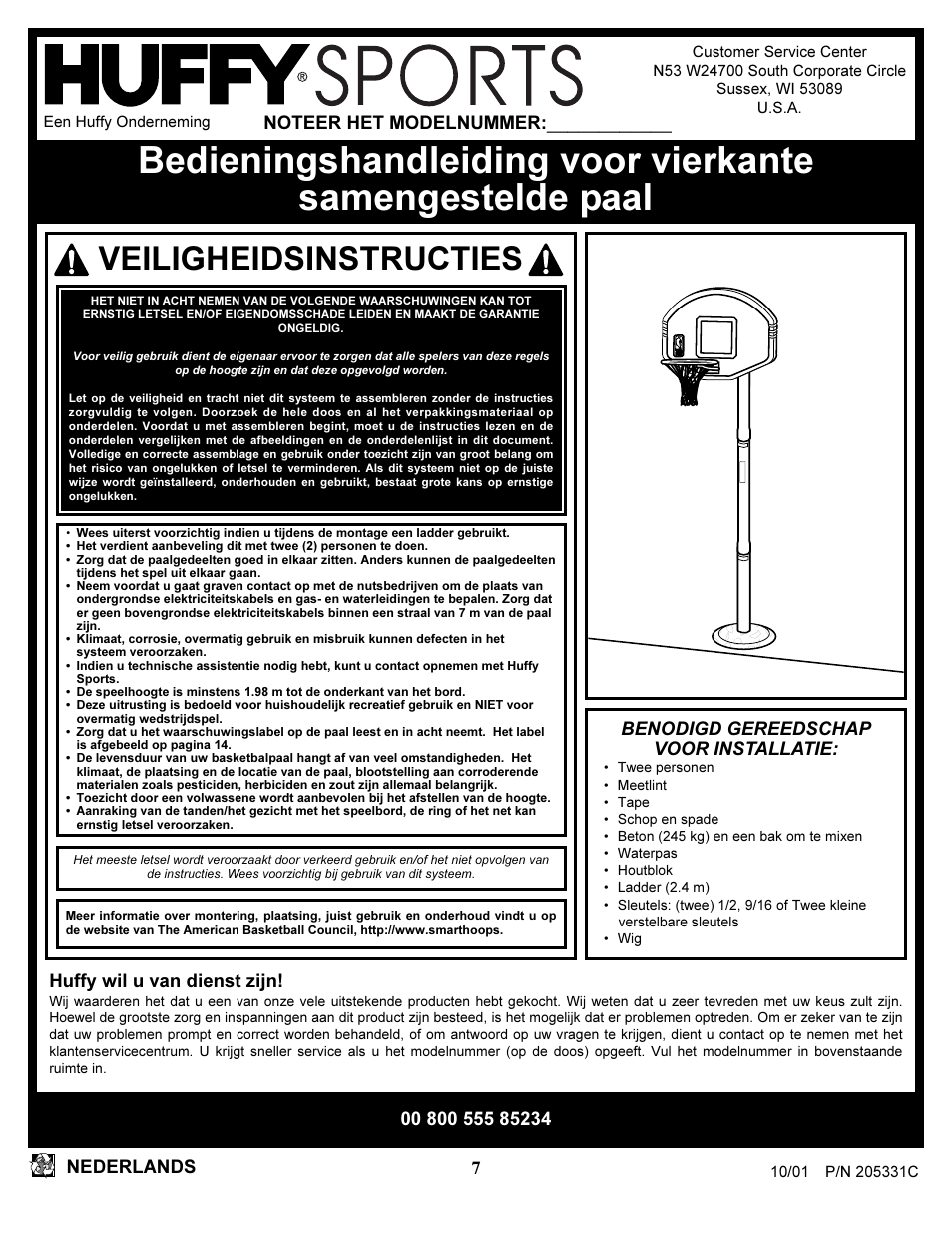 Veiligheidsinstructies | Huffy SKM 1030 User Manual | Page 7 / 35