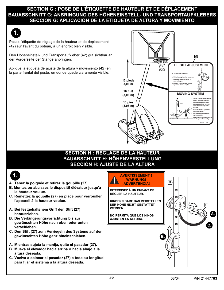 A. b. c | Huffy DOLPHIN 7900 User Manual | Page 55 / 55