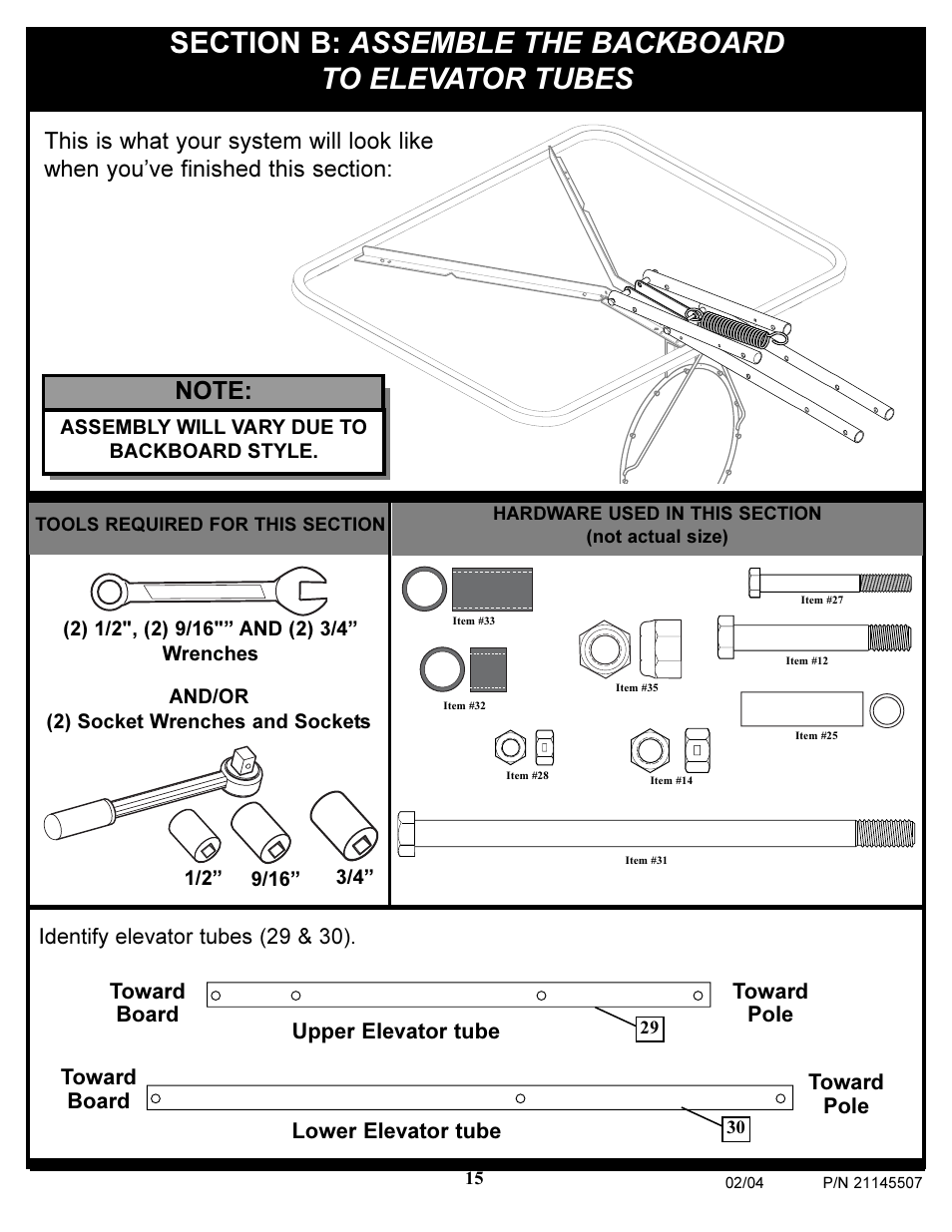 Huffy Sports Basketball Systems User Manual | Page 15 / 28