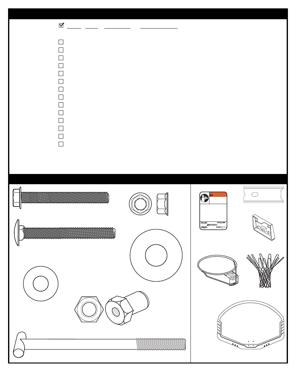 You may have extra parts with this model | Huffy D 50053 User Manual | Page 3 / 17