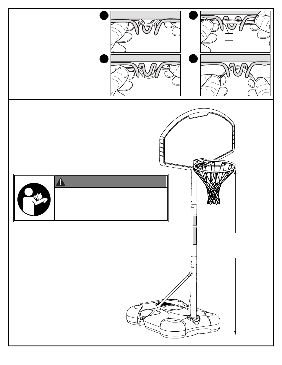 Warning, 5 feet (1.98 m) | Huffy M5800151 User Manual | Page 13 / 30